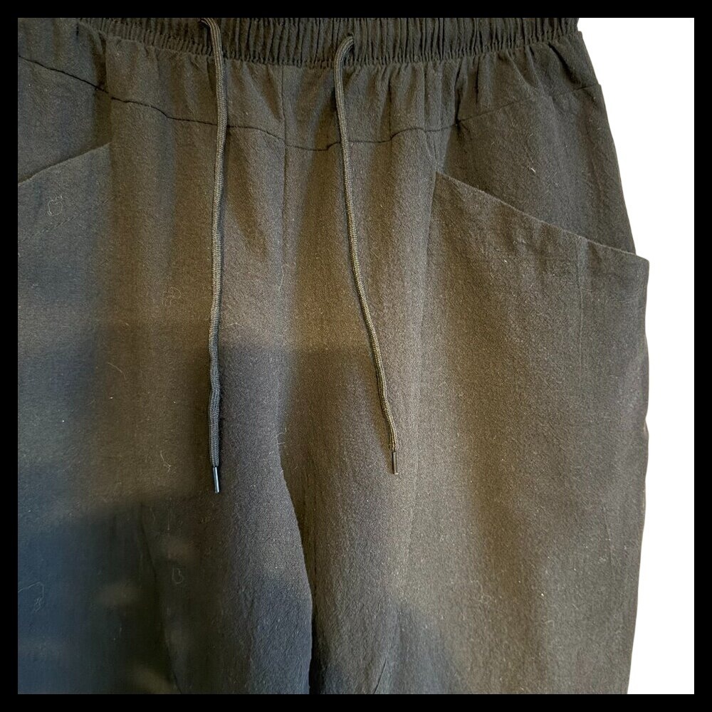 NWOT Black Drawstring Pants Comfortable Casual Everyday Lounge